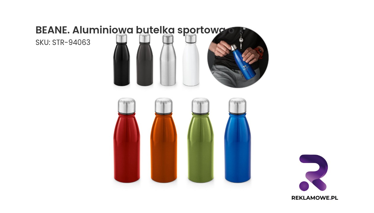 Aluminiowa butelka sportowa BEANE
