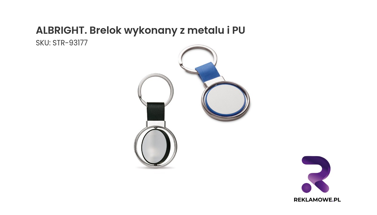 ALBRIGHT brelok wykonany z metalu i PU