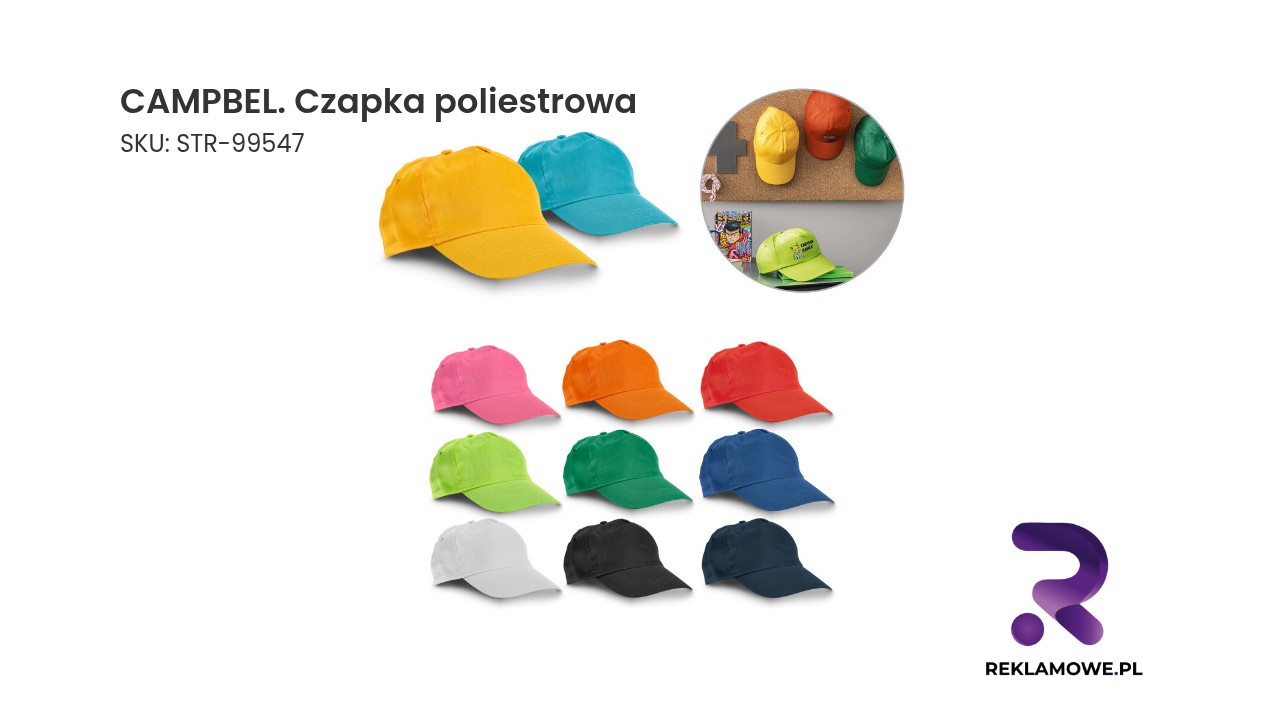 CAMPBEL czapka poliestrowa