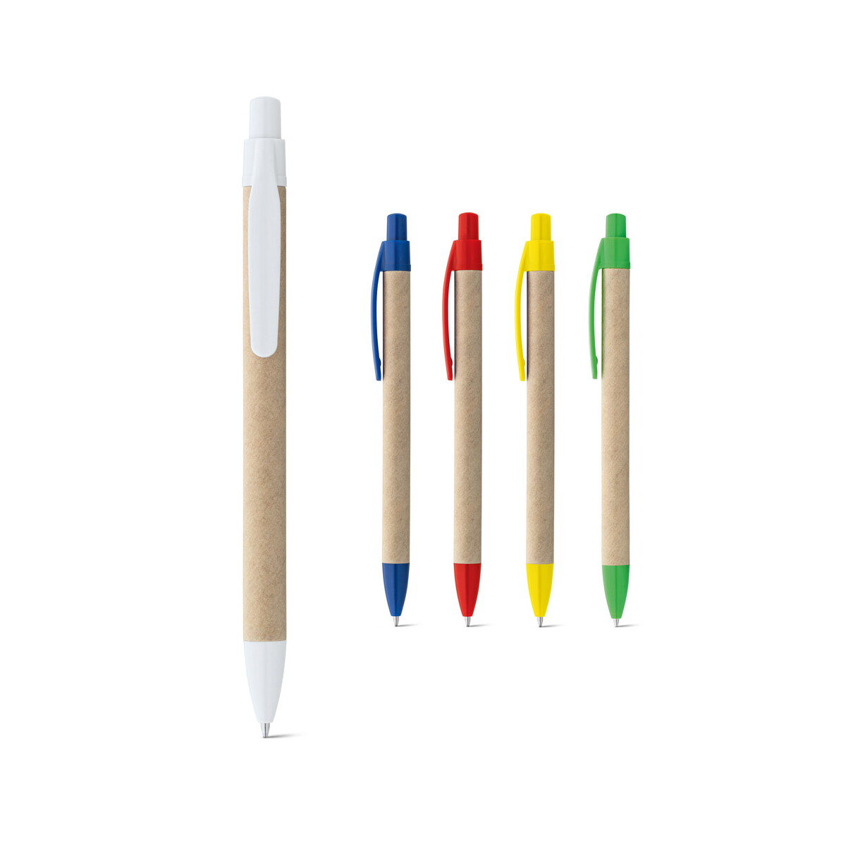 REMI. Długopis z papieru kraft z klipsem 91628_set