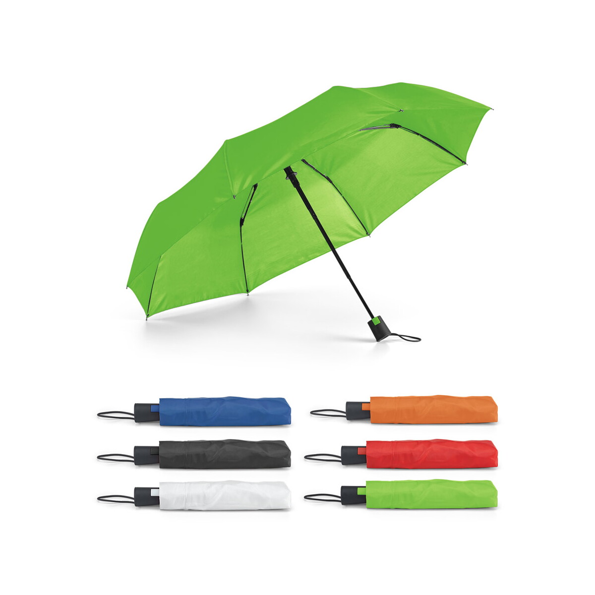 TOMAS. Parasol kompaktowy z poliestru 190T z automatycznym otwieraniem 99139_set